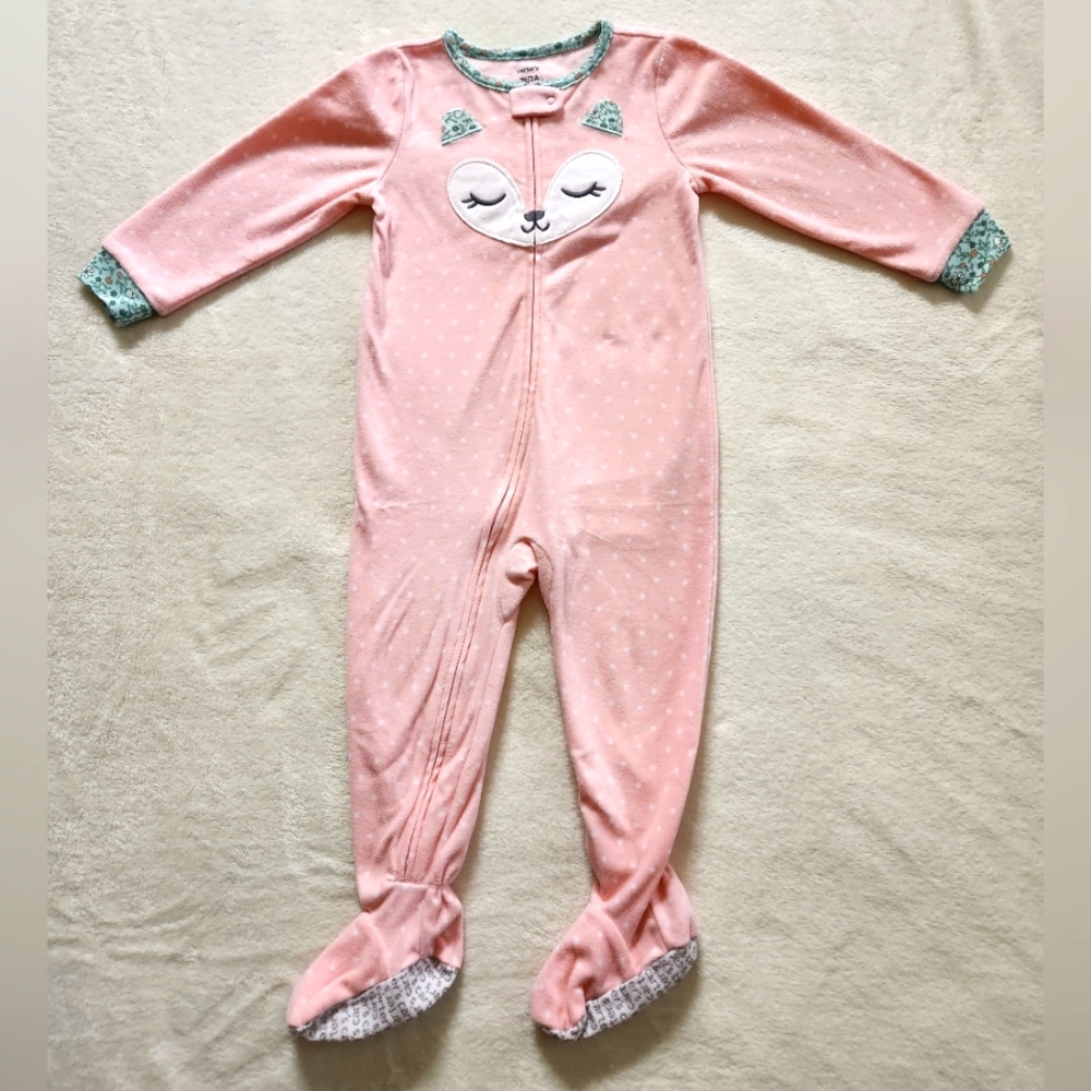 Carters Fleece Footed Pajamas (2T) - EUC